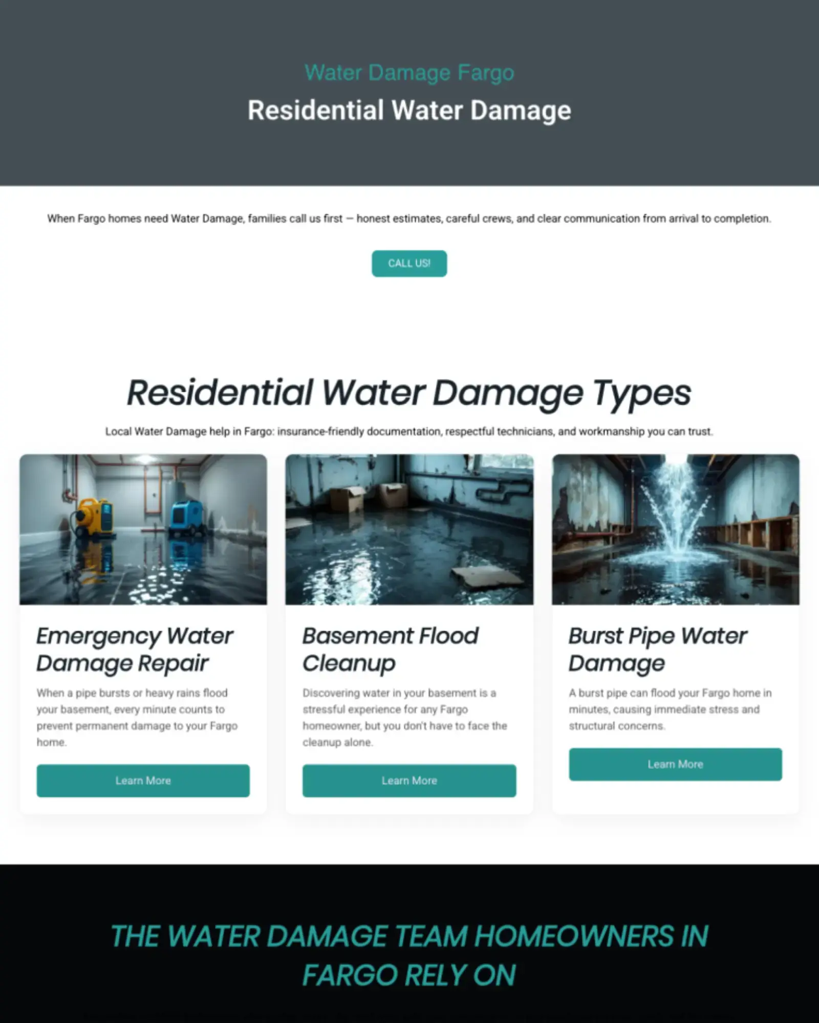 Bellflower — water damage restoration